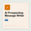 Write LinkedIn connection requests, InMails and DMs that get replies — four variants, observation-led, character-counted. Works with Claude & ChatGPT. Instant use.