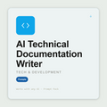 Write task-oriented technical docs — architecture, integration, ADRs, tutorials — with runnable examples. Works with Claude & ChatGPT. Instant use.