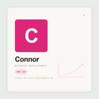 Connor builds BD strategy inside Claude — partner programmes, market entry, strategic alliances, referral agreements, and co-selling frameworks. Grow beyond direct sales.