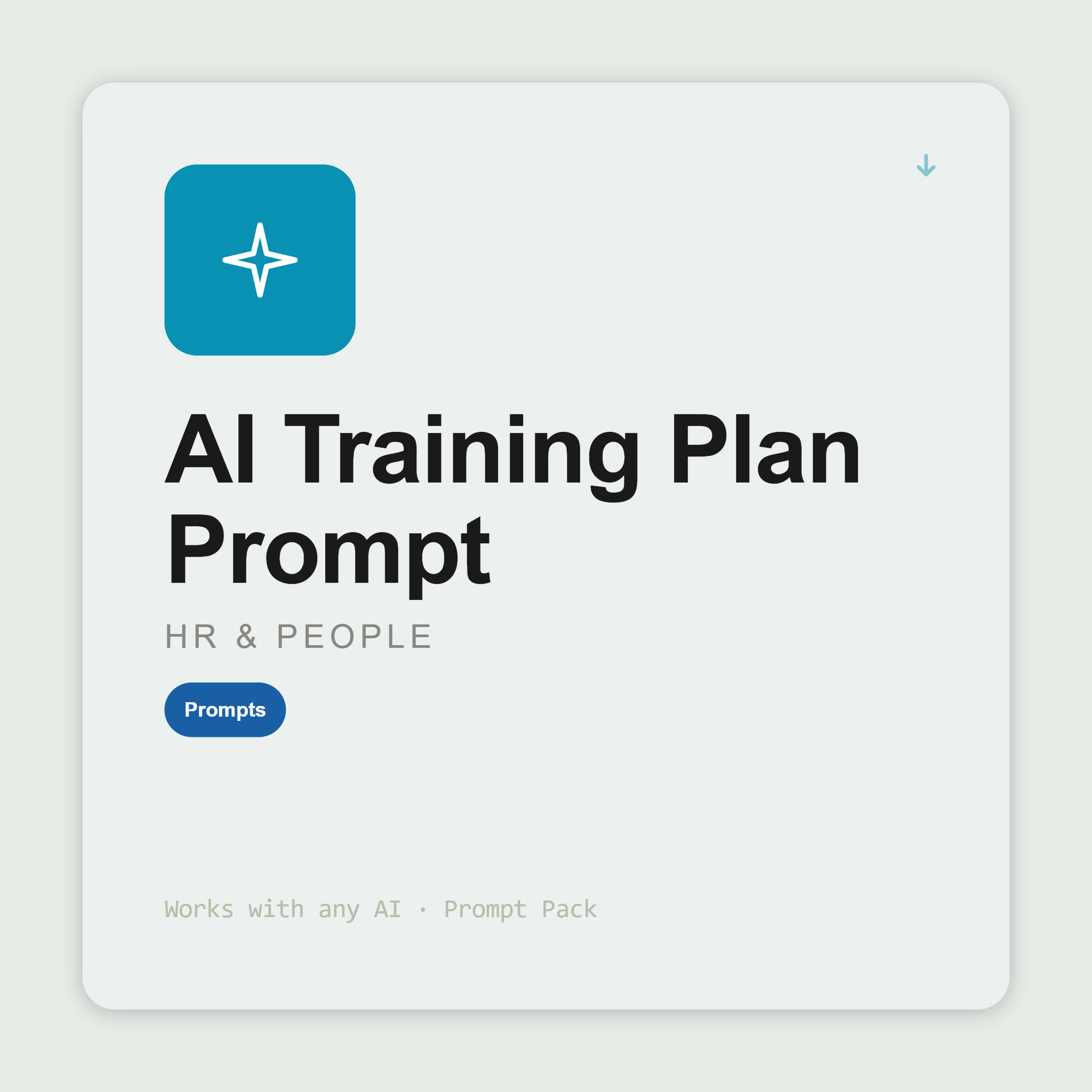Build L&D plans — SMART objectives, 70:20:10 methods, weekly calendar — linked to real work and measurable outcomes. Works with Claude & ChatGPT. Instant use.