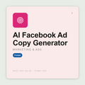 Generate 10 Meta creative angles — primary text, headlines, video hooks, carousel, UGC briefs — with a creative testing plan. Works with Claude & ChatGPT.
