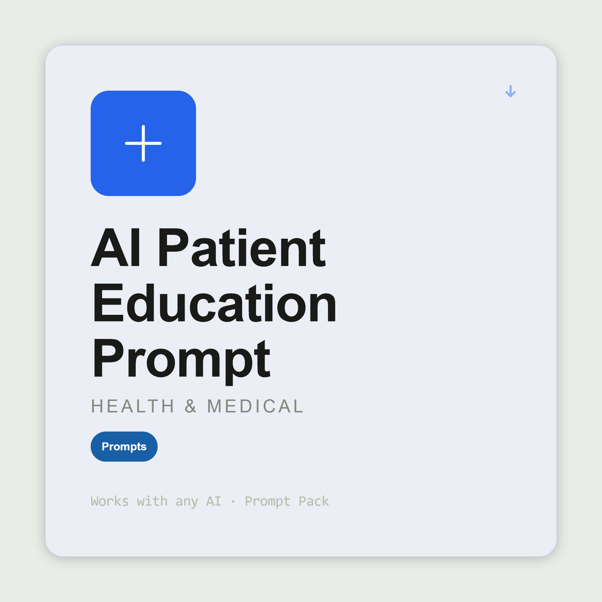 Patient Education Prompt