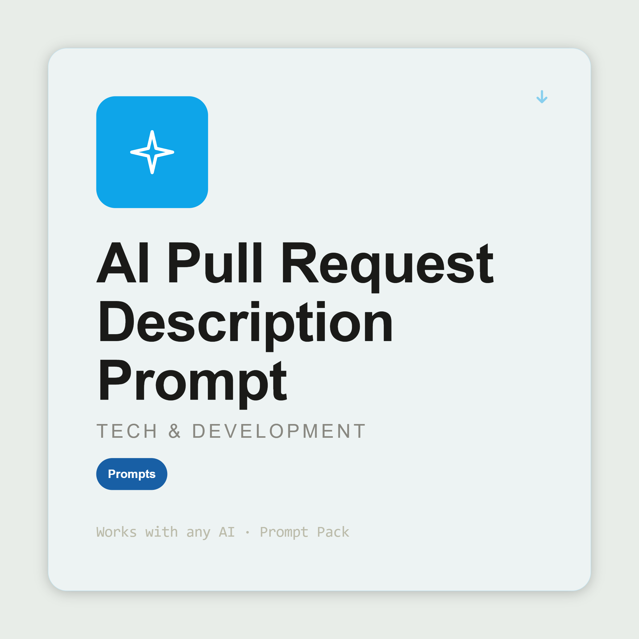 Write clear PR descriptions — context, testing, risk assessment, rollback plan, reviewer guidance — that make reviews faster. Works with Claude & ChatGPT. Instant use.