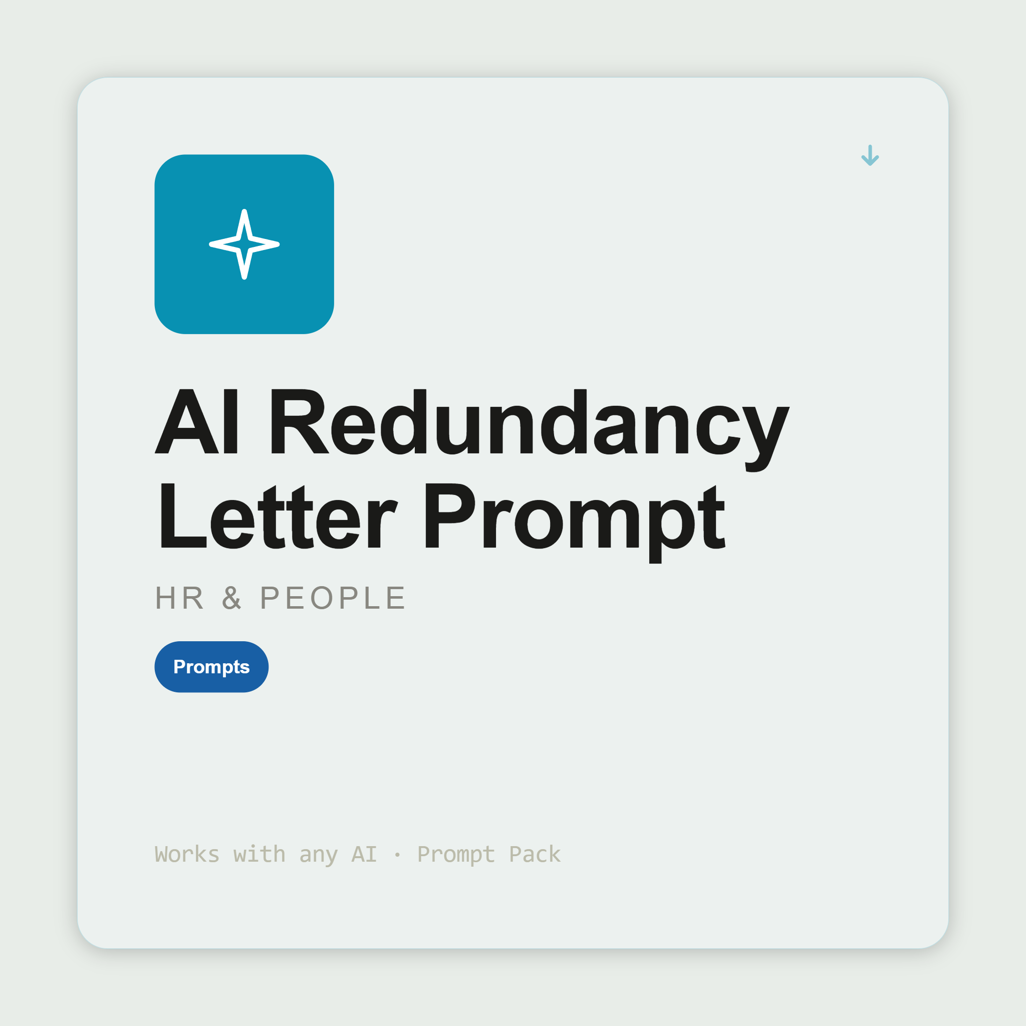 Draft redundancy letter templates — at-risk, consultation, outcome, appeal — with compliance checklist and legal flags. Works with Claude & ChatGPT. Instant use.