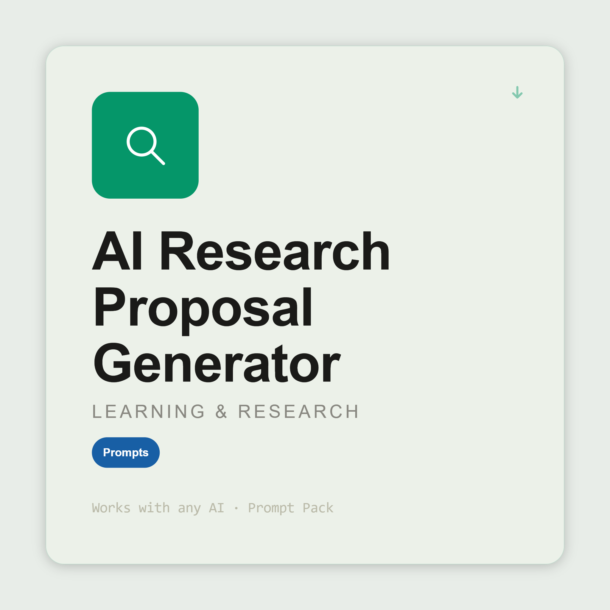 Draft research proposals — refined question, methodology, ethics, phased timeline — ready for supervisor review. Works with Claude & ChatGPT. Instant use.