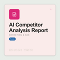 Build full competitive analysis — positioning, messaging white space, pricing, GTM — with strategic recommendations. Works with Claude & ChatGPT. Instant use.