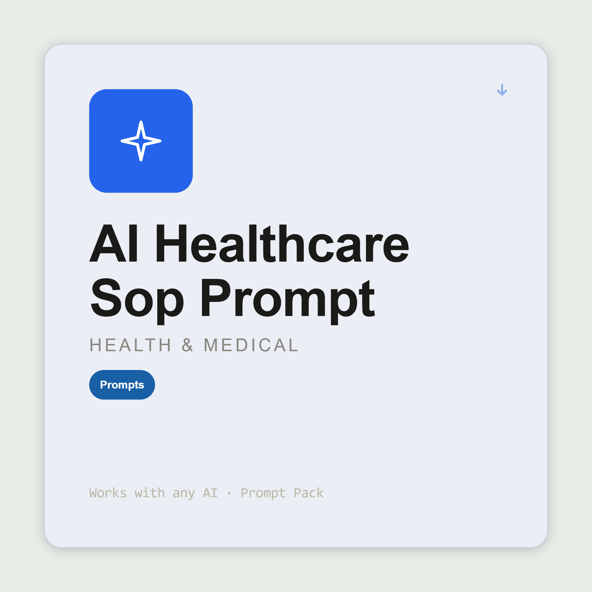 Healthcare SOP Prompt