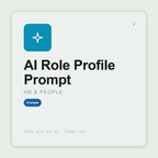 Write role profiles — outcome-based accountabilities, competencies, job advert version — that anchor hiring and performance. Works with Claude & ChatGPT.
