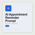 Appointment Reminder Prompt