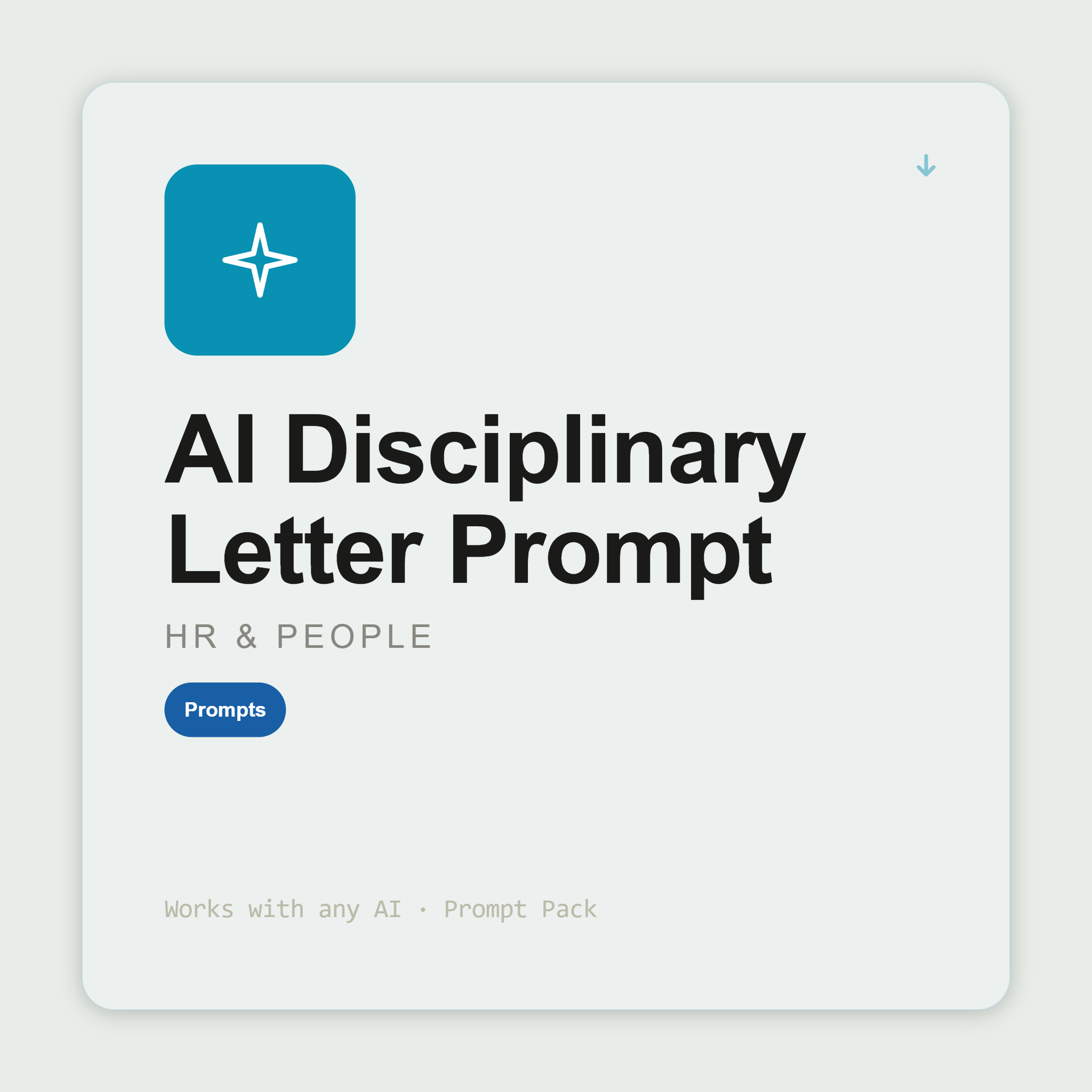 Draft ACAS Code-compliant disciplinary letters — hearing, warnings, dismissal, appeal — with compliance checklist. Works with Claude & ChatGPT. Instant use.
