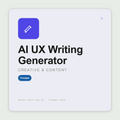 Generate UX microcopy — buttons, error messages, empty states, modals, onboarding — voice-consistent across 13 UI surfaces. Works with Claude & ChatGPT.