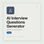 Build structured interview kits — competency questions, scorecards, probes, red flags — that predict performance. Works with Claude & ChatGPT. Instant use.