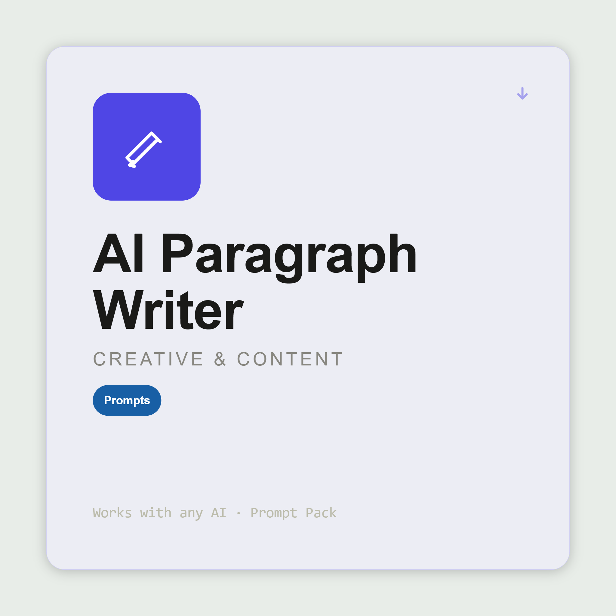 Turn bullets and rough notes into polished paragraphs — tight, standard, or expanded — in your voice. Works with Claude, ChatGPT & more. Instant use.