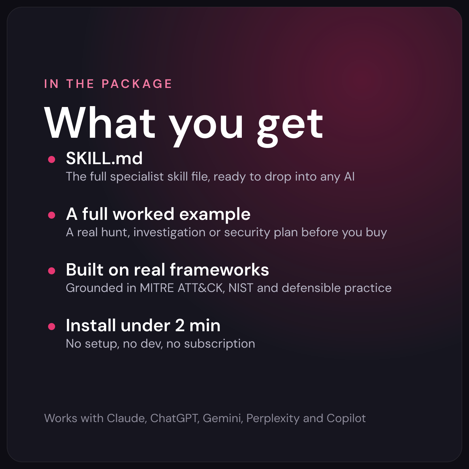 KissMySkills skill package