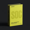 Security Operations Center (SOC) Analyst Claude skill by KissMySkills, acid citron bookcloth cover with the monogram SOC