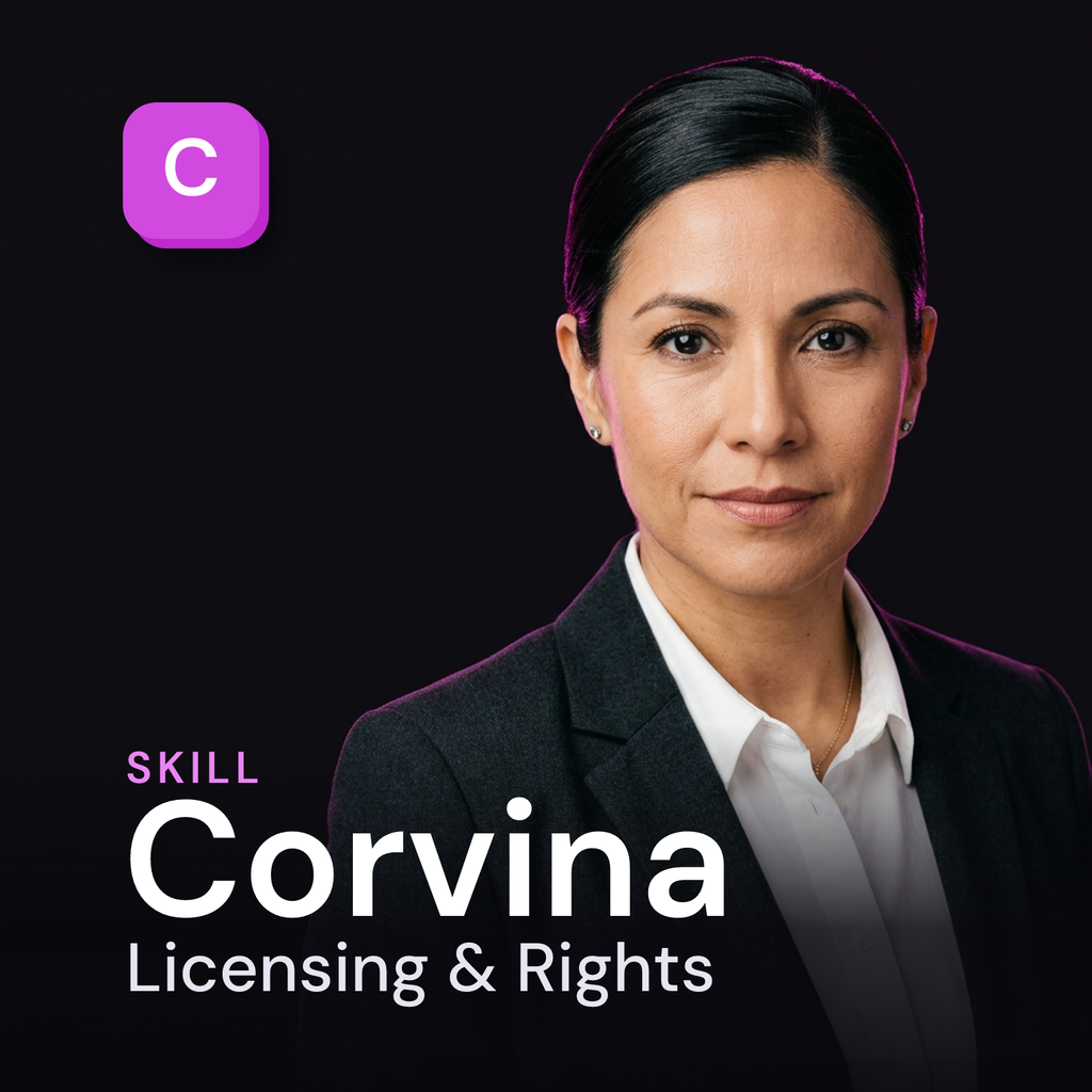 Corvina - Licensing and Rights