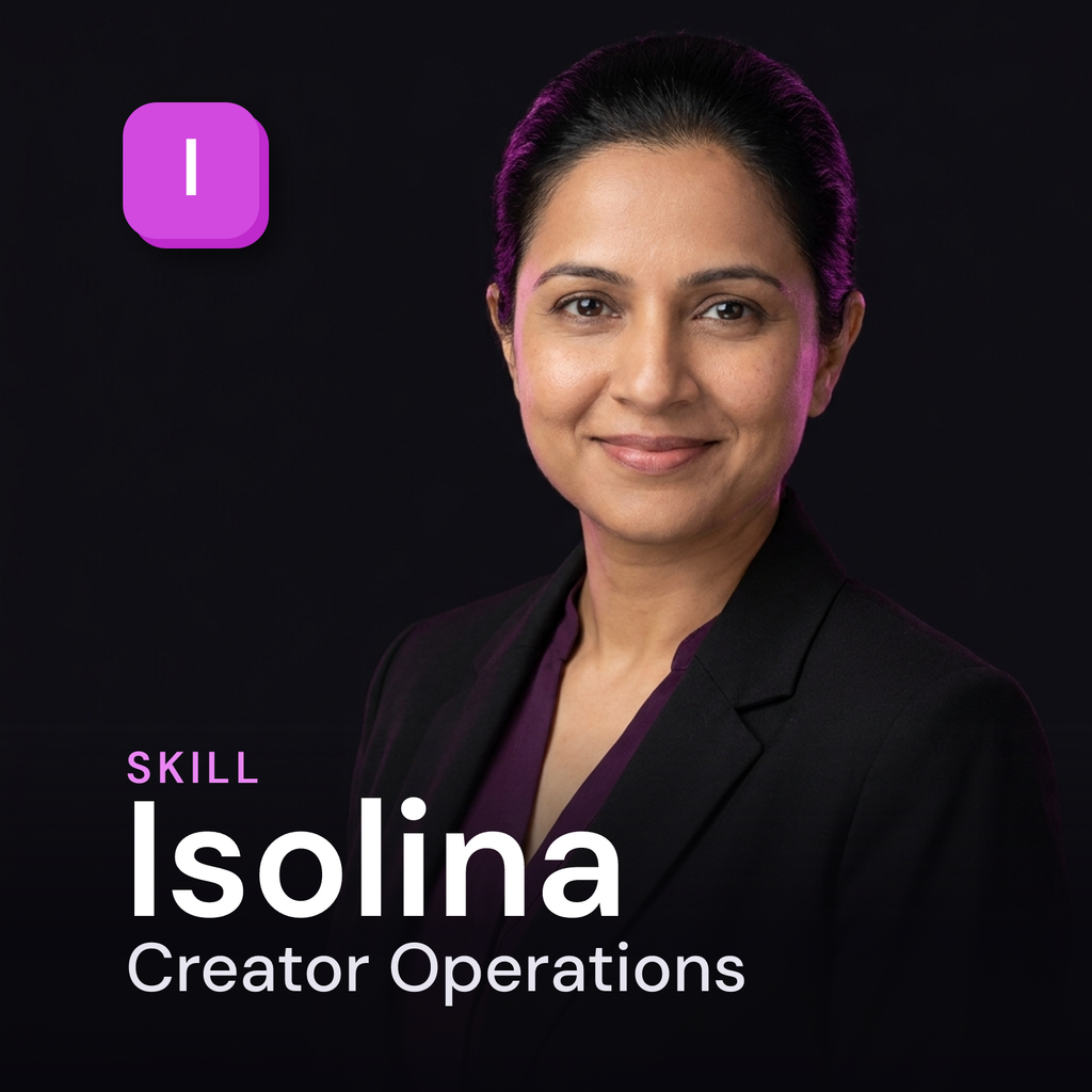 Isolina - Creator Operations
