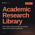 Academic Research Library AI bundle by KissMySkills, cover