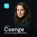 Csenge — Answer Engine (AEO/GEO) Visibility AI Agent