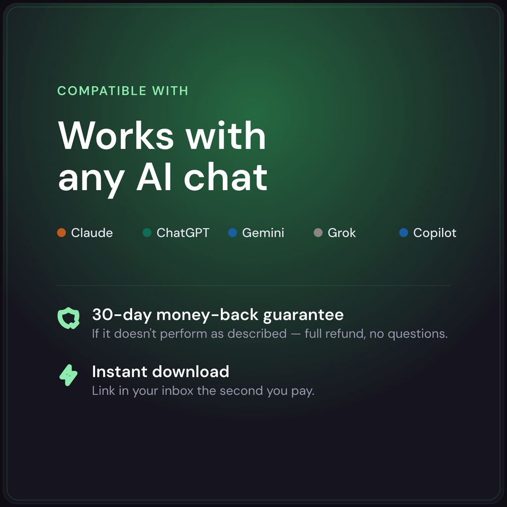 Zbigniew — AI Lead Qualification & Deal Scoring Agent — works with any AI, 30-day guarantee