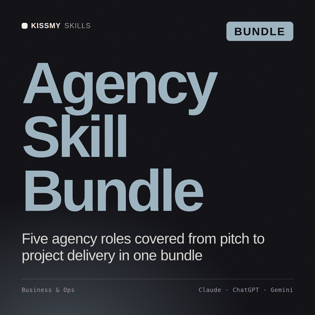 Agency Skill Bundle AI bundle by KissMySkills, cover