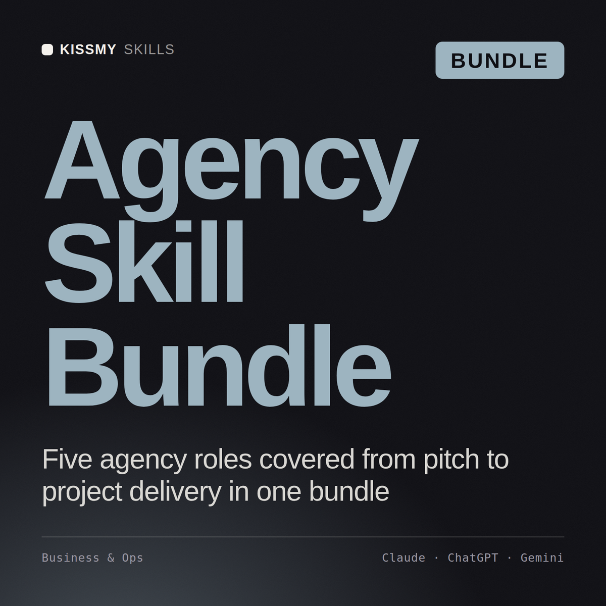 Agency Skill Bundle AI bundle by KissMySkills, cover