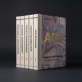 Agency Skill Bundle by KissMySkills, bone cloth hardcover volumes titled Proposals and Scoping, Account Management, Project Management, Creative Direction and New Business