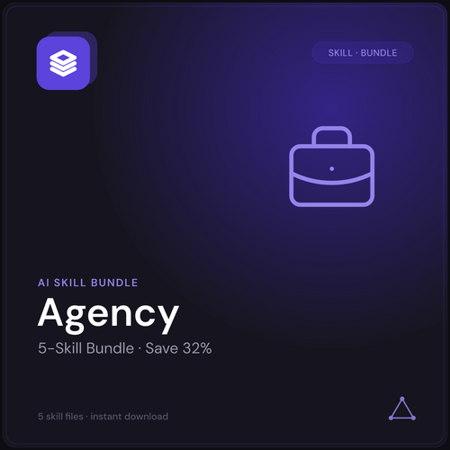Agency Skill Bundle — All 5 AI Agency Skills cover