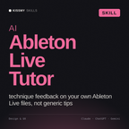 AI Ableton Live Tutor AI skill by KissMySkills, cover
