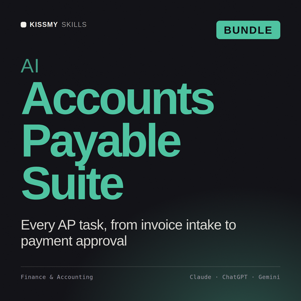 AI Accounts Payable Suite AI bundle by KissMySkills, cover