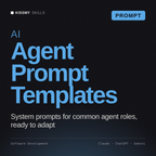 AI Agent Prompt Templates AI prompt by KissMySkills, cover