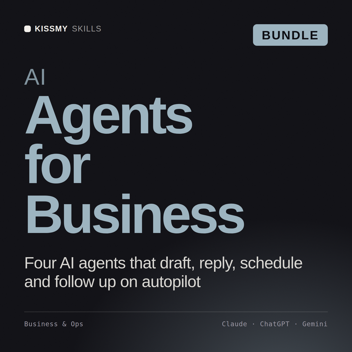 AI Agents for Business AI bundle by KissMySkills, cover