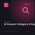 AI Amazon Category & Keyword Generator prompt cover