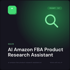 AI Amazon FBA Product Research Assistant — AI prompt pack cover
