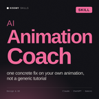 AI Animation Coach AI skill by KissMySkills, cover