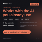 The AI Anthropologist AI prompt works with Claude, ChatGPT, Gemini and any AI chat, 30-day money-back guarantee