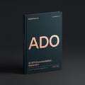 API Documentation Generator prompts for Claude by KissMySkills, deep midnight-teal laid paper cover with the monogram ADO