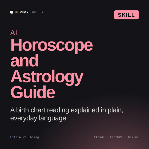 AI Horoscope and Astrology Guide AI skill by KissMySkills, cover