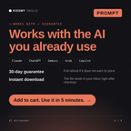 The AI Astronomer AI prompt works with Claude, ChatGPT, Gemini and any AI chat, 30-day money-back guarantee
