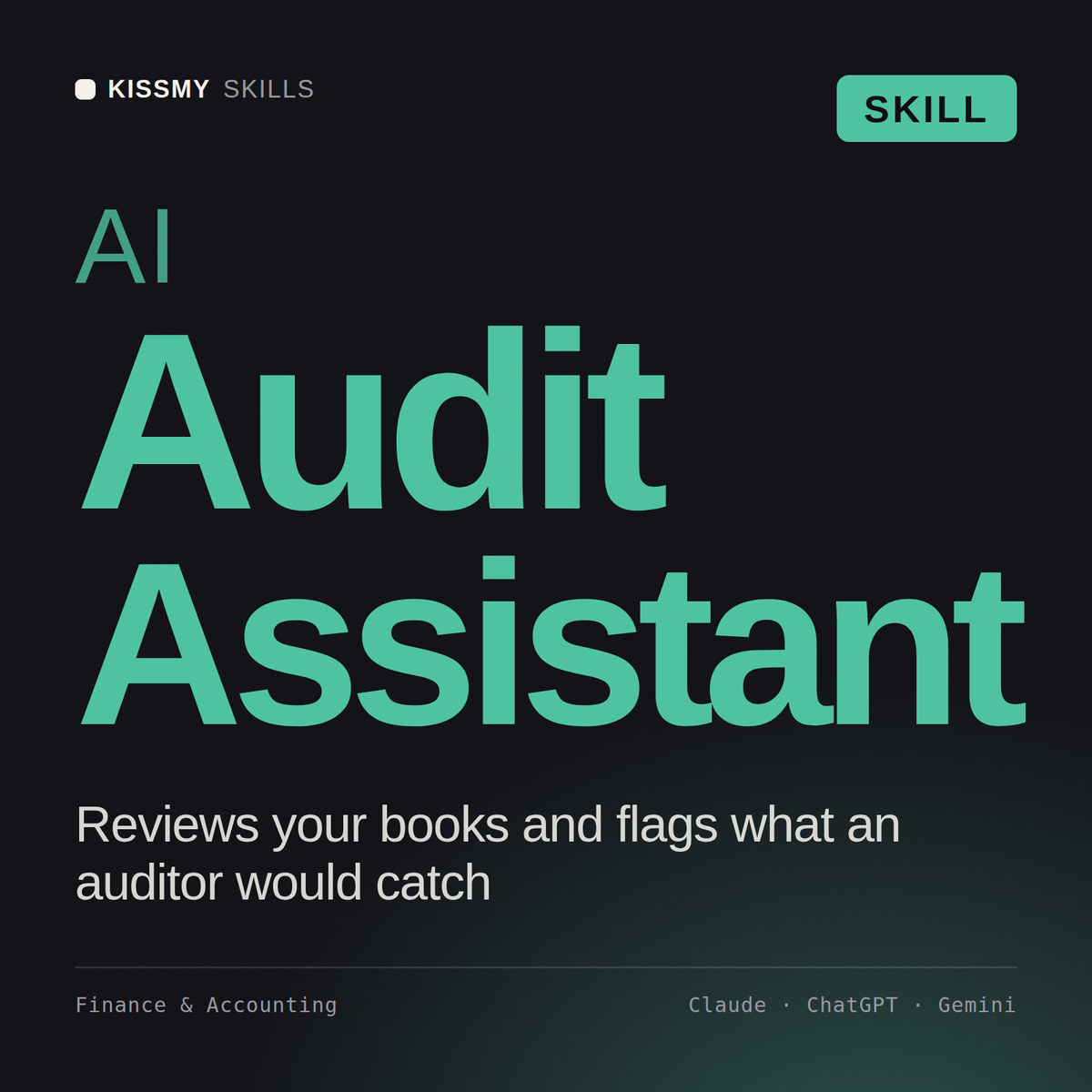 AI Audit Assistant AI skill by KissMySkills, cover