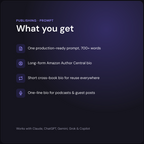 AI Author Bio & Book Description Writer - what you get