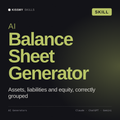 AI Balance Sheet Generator AI skill by KissMySkills, cover