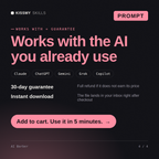 The AI Barber AI prompt works with Claude, ChatGPT, Gemini and any AI chat, 30-day money-back guarantee
