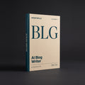 Blog Writer prompts for Claude by KissMySkills, warm oat laid paper cover with the monogram BLG