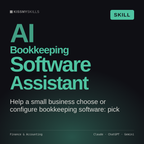 AI Bookkeeping Software Assistant AI skill by KissMySkills, cover