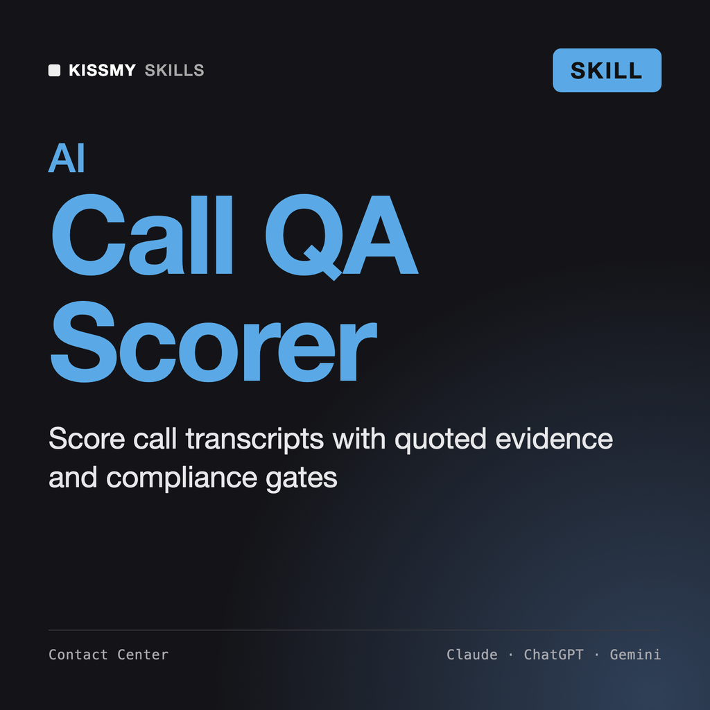 AI Call QA Scorer