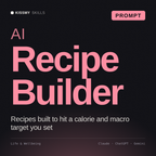 AI Recipe Builder AI prompt by KissMySkills, cover