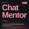 Chat Mentor, Ines AI skill by KissMySkills, cover