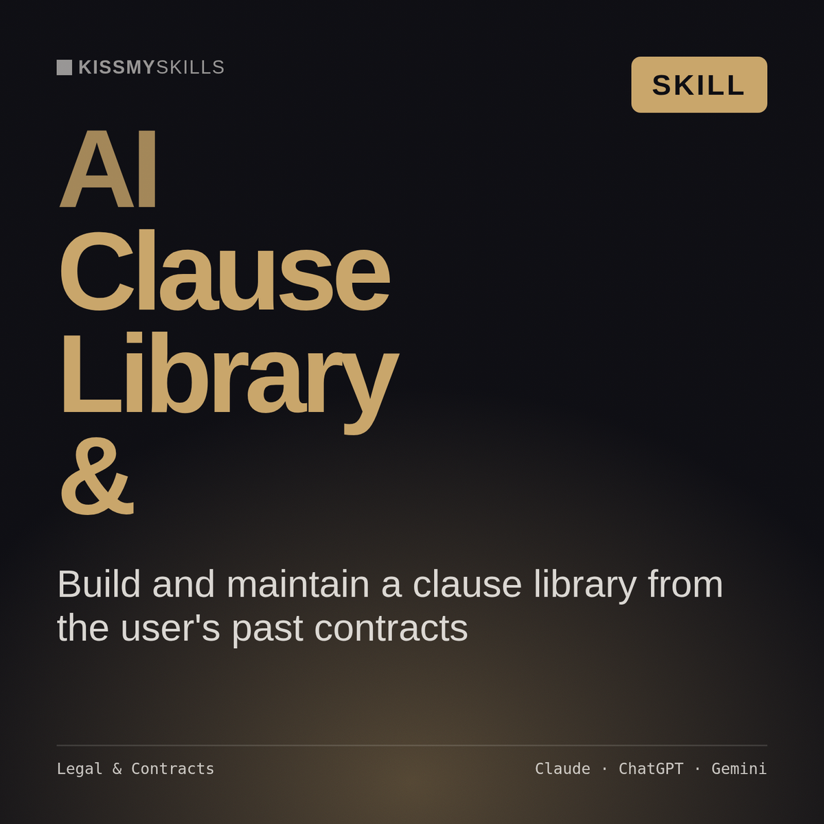 AI Clause Library & AI skill by KissMySkills, cover