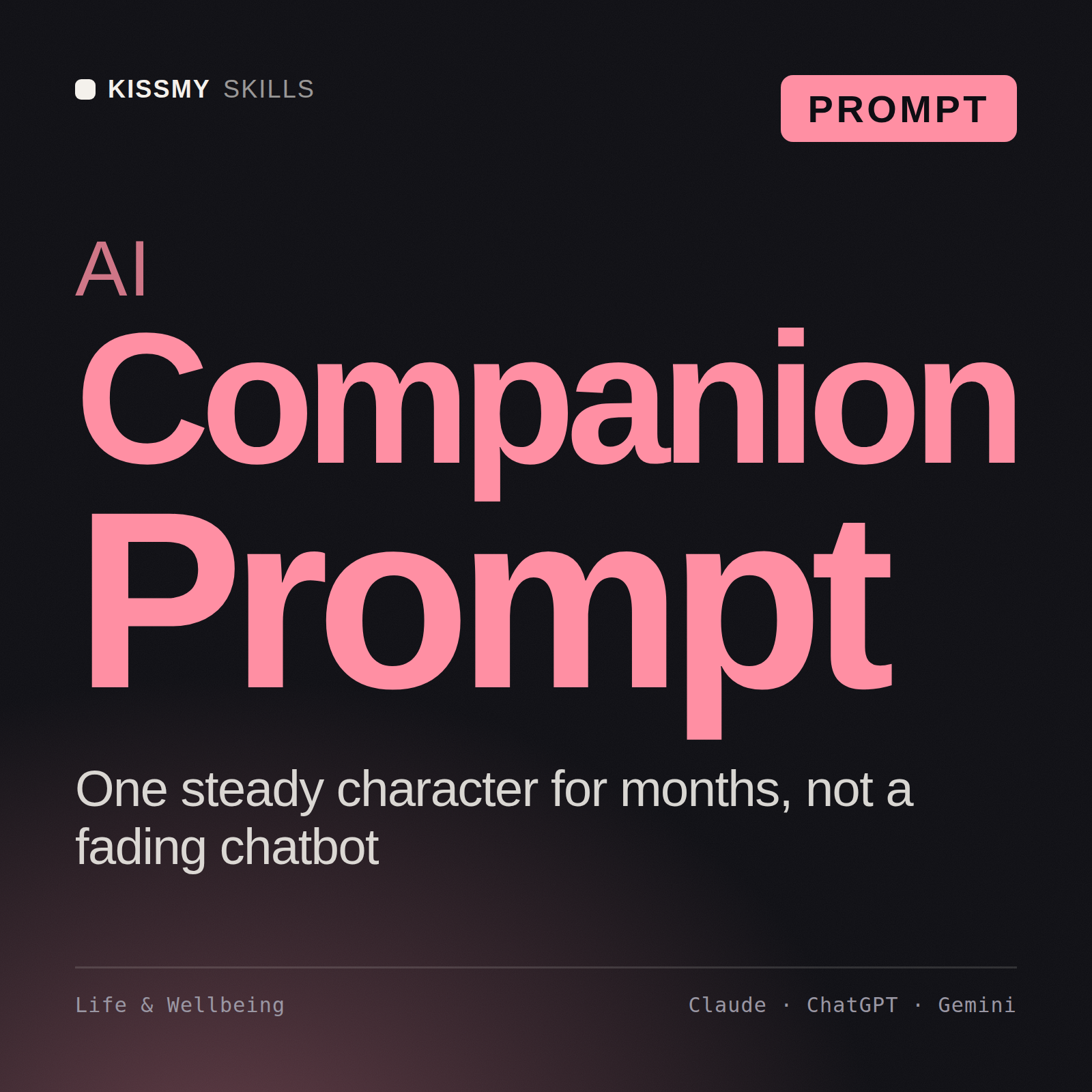 AI Companion Prompt AI prompt by KissMySkills, cover
